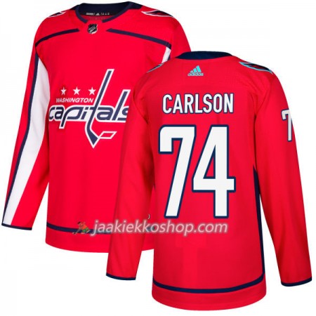 Miehille NHL Washington Capitals Pelipaita John Carlson 74 Adidas 2017-2018 Punainen Authentic
